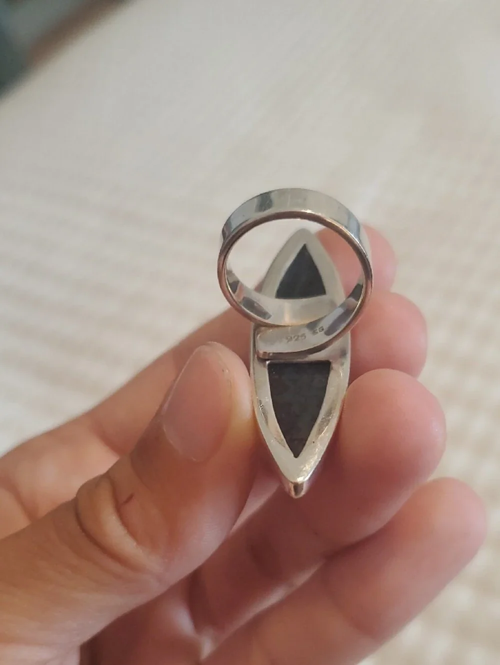 Striking Sterling Silver Ring - Women Jewelry